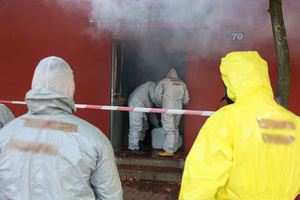 policjanci w trakcie ćwiczeń