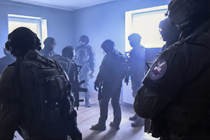 policjanci w trakcie działań