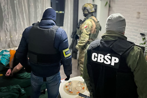 Funkcjonariusze w trakcie realizacji