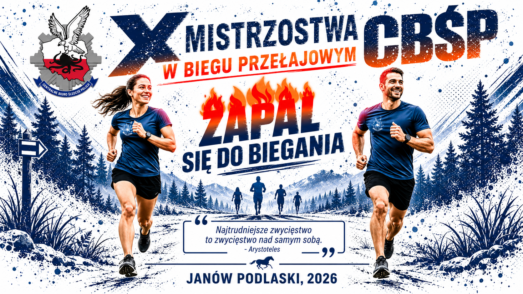 „Zapal się do biegania” – X Mistrzostwa CBŚP w Biegu Przełajowym